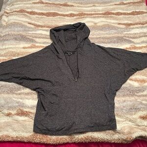 Forever 21 Quarter Zip Hooded Top
